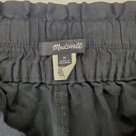 Madewell Linen-Blend Pull-On Paperbag Shorts Size M - Picture 9 of 12